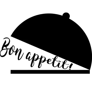 Sticker Mural Texte Bon Appétit - TenStickers