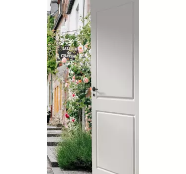 Sticker mural nature vue sur le jardin - TenStickers