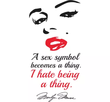 Sticker Marylin Monroe sex symbol - TenStickers