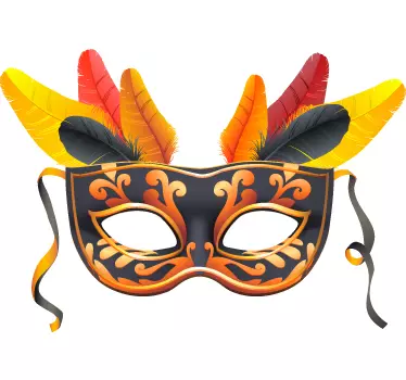 Sticker masque carnaval - TenStickers