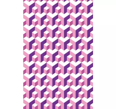 Sticker Pour Meuble Trompe l'Oeil Hexagonal - TenStickers