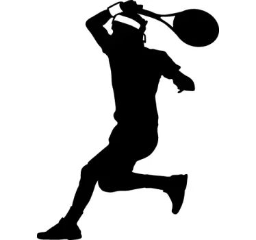 Sticker monochrome tennis tir - TenStickers