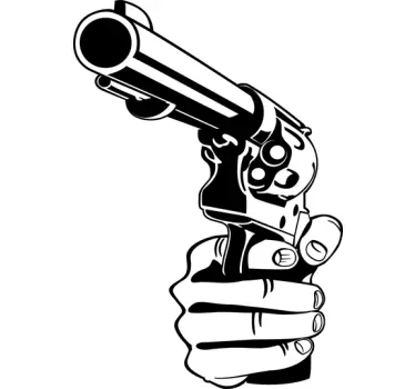 Sticker mural arme à feu - TenStickers
