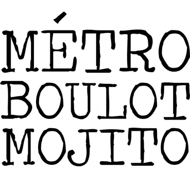 Sticker mural Métro Boulot Mojito - TenStickers