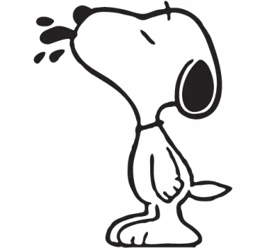 Sticker mural Snoopy chambre d'enfant - TenStickers