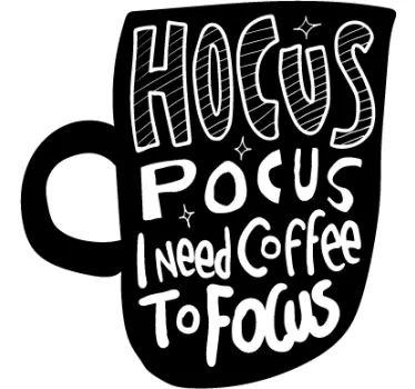 Sticker restaurant d'entreprise Hocus Pocus café - TenStickers