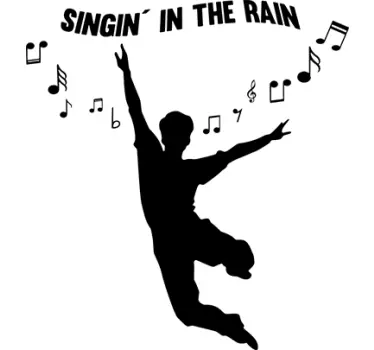 Sticker musique Singin' In The Rain - TenStickers
