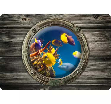 Sticker ordinateur poissons tropicaux - TenStickers