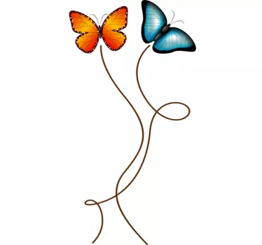 Sticker papillons colorés - TenStickers