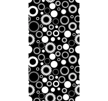 Sticker paroi de douche salle de bain fleurs - TenStickers