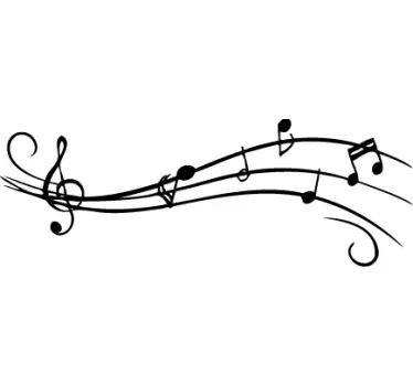 Sticker musique partition musicale - TenStickers