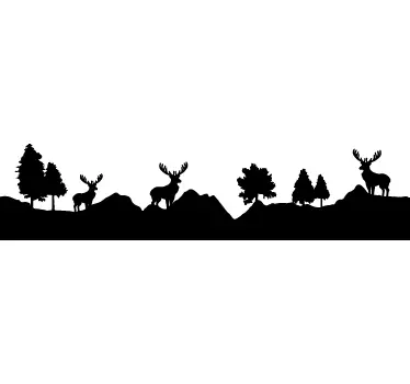 Sticker mural nature paysage de rennes - TenStickers