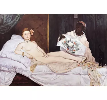 Sticker peinture Olympia Manet - TenStickers