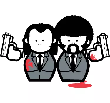 Sticker personnages Pulp Fiction - TenStickers