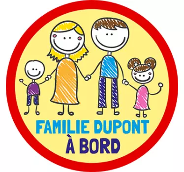 Sticker voiture personnalisable - TenStickers