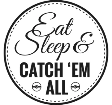 Sticker Pokémon Catch'em All - TenStickers