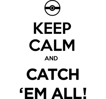 Sticker Pokémon keep calm - TenStickers