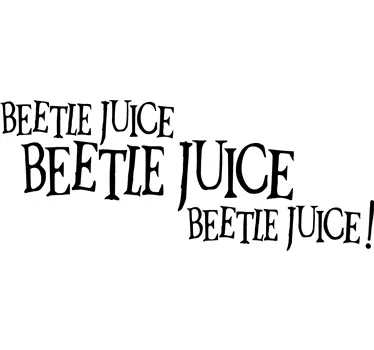 Sticker pour miroir Beetlejuice - TenStickers