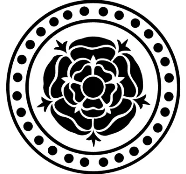 Sticker rose cercle - TenStickers