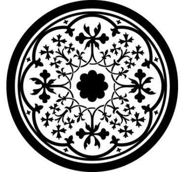 Sticker rose gothique - TenStickers