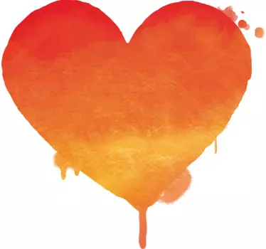 Autocollant Saint Valentin Dessin Coeur Urbain - TenStickers