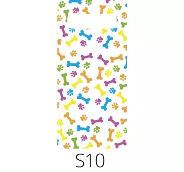 Sticker samsung empreintes de pattes vibrantes - TenStickers