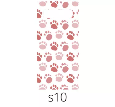 Sticker samsung motif d'empreinte de patte - TenStickers
