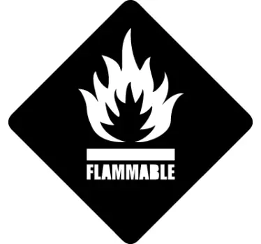 Sticker señal inflamable 2 - TenStickers