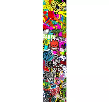 Sticker texture skateboard - TenStickers