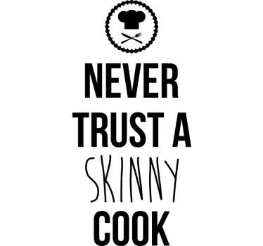 Sticker skinny cook - TenStickers