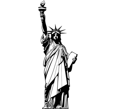 Sticker statue liberté NYC - TenStickers