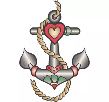 Sticker tattoo ancre - TenStickers