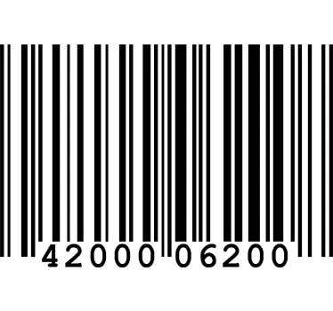Sticker tête-de-lit code-barres - TenStickers