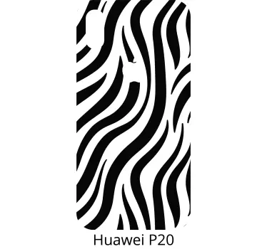 Sticker Huawei animal print zèbre - TenStickers