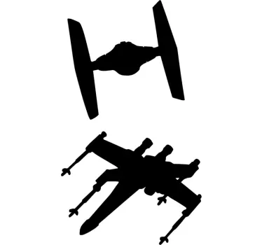 Sticker vaisseaux star wars - TenStickers