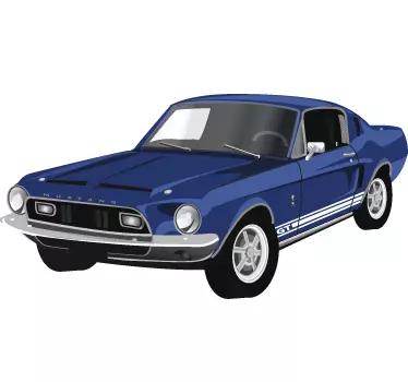 Sticker voiture Ford Mustang - TenStickers
