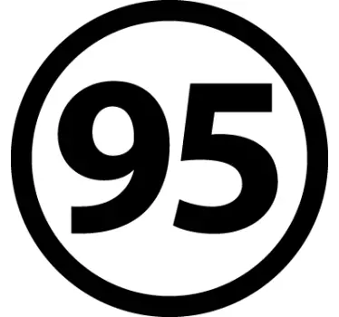 Sticker voiture sans plomb 95 - TenStickers