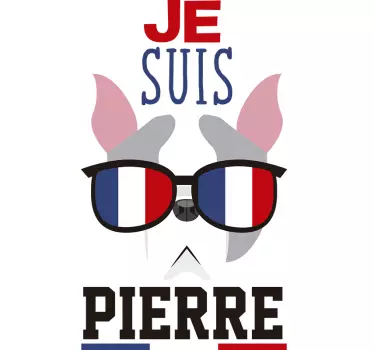 Sticker Drapeau Drapeau Français personnalisable - TenStickers