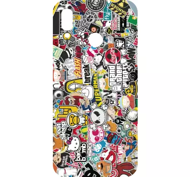 Sticker Huawei motif urbain - TenStickers