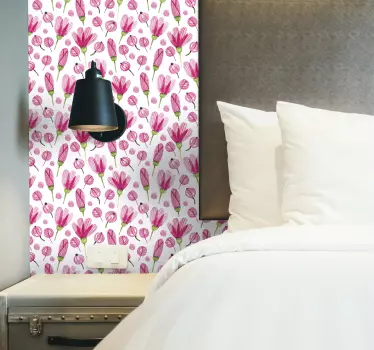 Sticker Ikea de Fleurs Roses - TenStickers