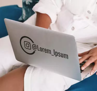 Sticker vitrine personnalisé Instagram logo - TenStickers