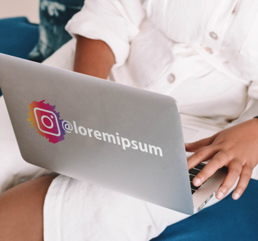 Sticker vitrine personnalisé logo Instagram - TenStickers