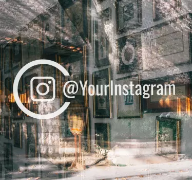 Sticker vitrine personnalisé Instagram logo - TenStickers