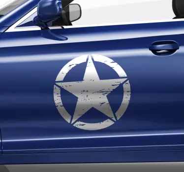 Sticker voiture  étoile militaire - TenStickers