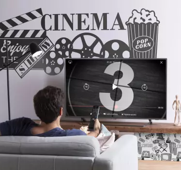 Sticker pour cinéphiles - TenStickers