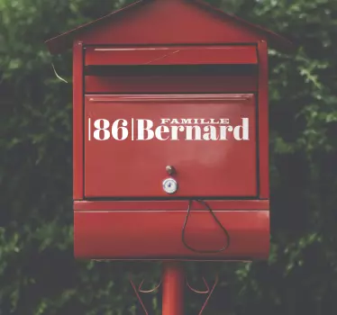 Autocollant pour boîte aux lettres personnalisable - TenStickers