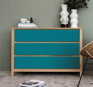 Adhésif meuble Ikea porte Kallax couleur - TenStickers