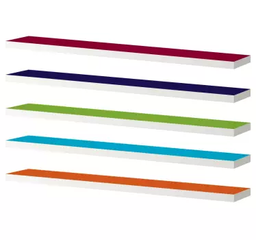 Adhésif meuble Ikea étagère LACK couleurs - TenStickers
