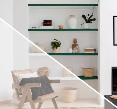Adhésif meuble Ikea étagère LACK couleurs - TenStickers