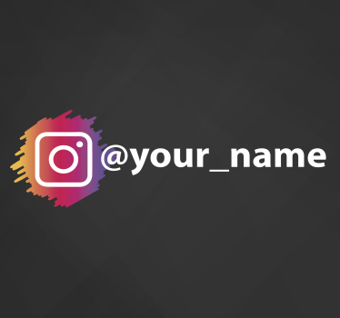 Sticker vitrine personnalisé logo Instagram - TenStickers